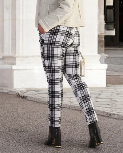 Royalfashion Затоплени дамски панталони тип "тегелинс" PLUS SIZE