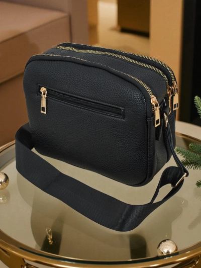 Малка дамска пикетирана чанта от еко кожа Corinne