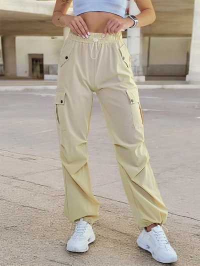 Royalfashion Дамски бойни панталони от плат