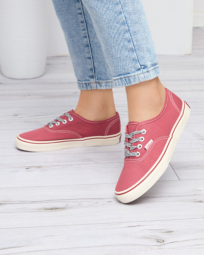 Ciemnoróżowe damskie tenisówki Isyia - Obuwie