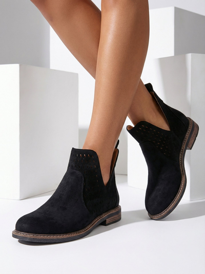 Royalfashion Дамски ботуши Ovilla от велур eko