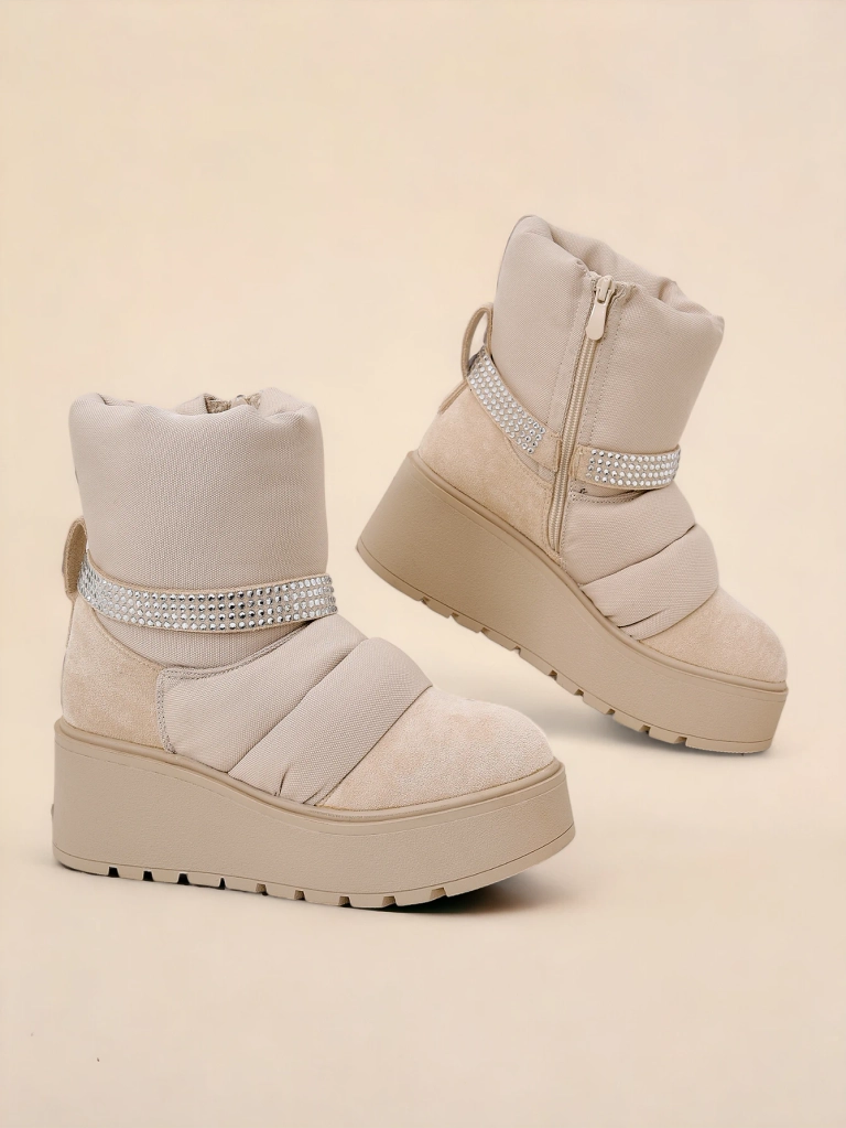 Royalfashion Дамски клиновидни зимни ботуши Renosi