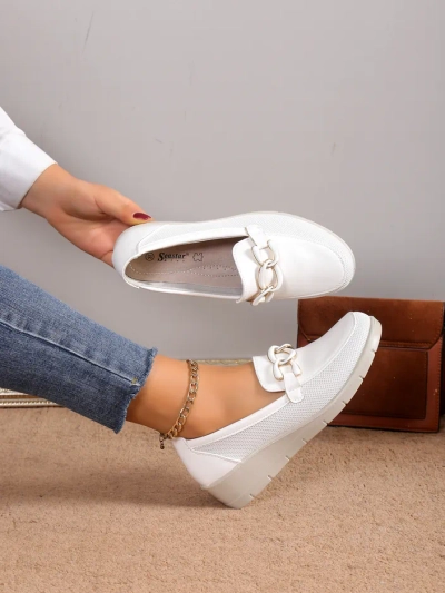 Royalfashion Жени мокацини на ниска платформа Hofride