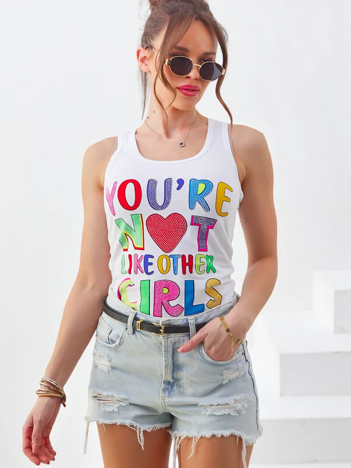 Royalfashion дамски памучен топ с презрамки и уникални принтове