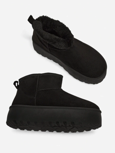 Дамски боти Luna Черни Кожени Елегантни за Есента