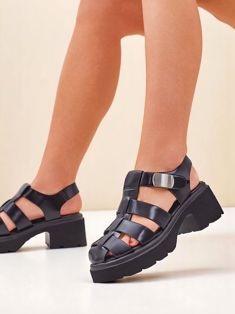 Royalfashion дамски сандали в римски стил Bratz