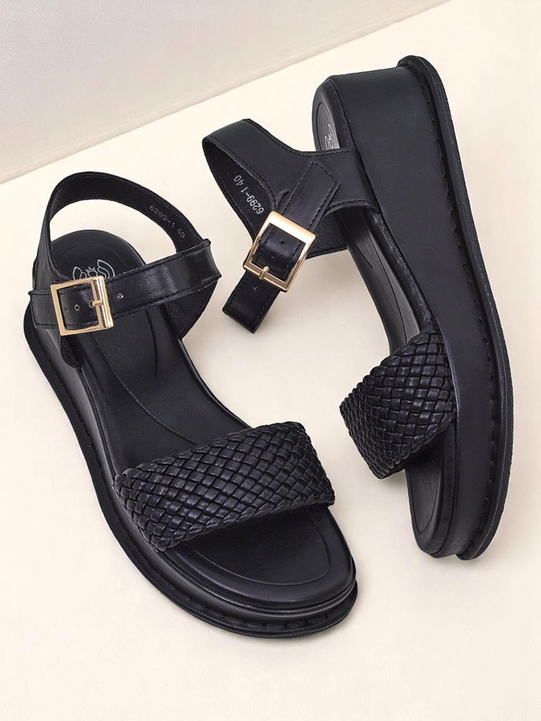 Royalfashion Дамски сандали на платформа с плетена каишка Fiolle