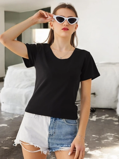 Риза от 100% памук за жени с дантела на гърба