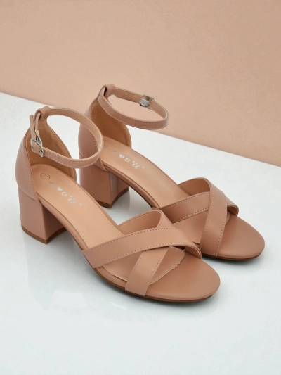 Royalfashion дамски сандали с нисък квадратен ток Eleganza Strap