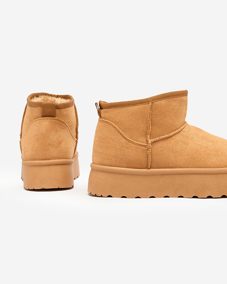 Royalfashion Кафяви дамски ботуши за сняг на платформа Ersinella