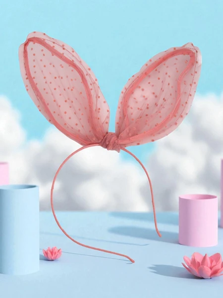 Royalfashion Детска лента за коса със заешки ушички