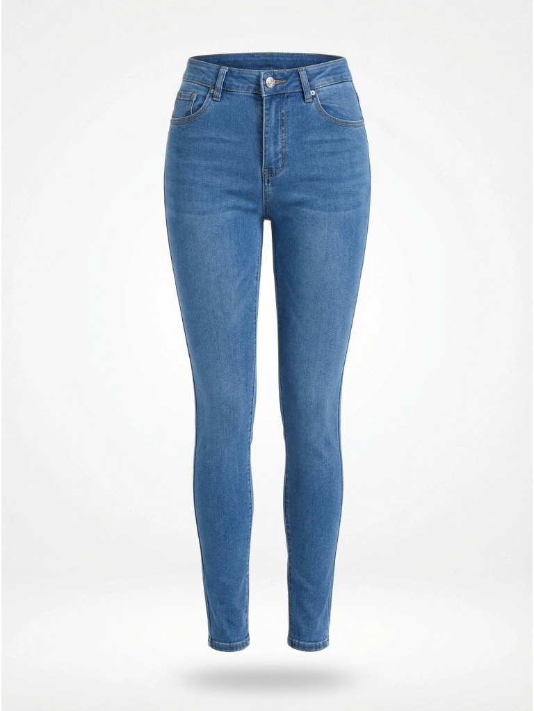 Royalfashion Женски стеснени памучни дънки