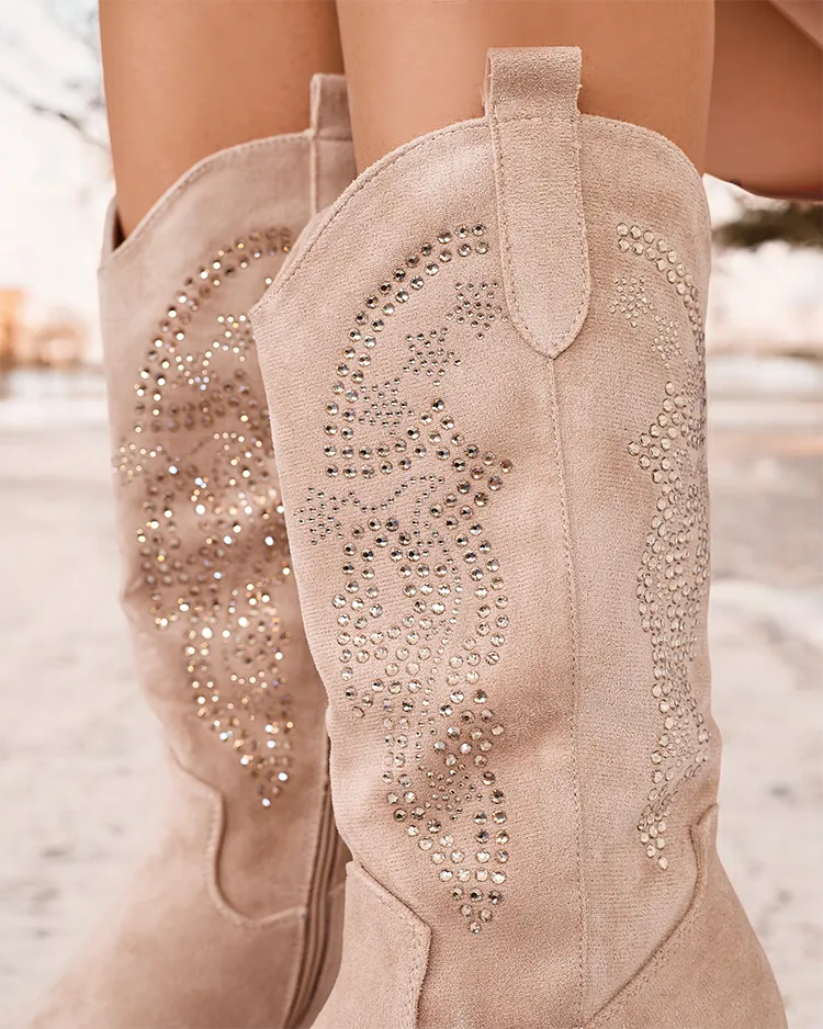 Royalfashion Дамски каубойски ботуши с ток Kellib