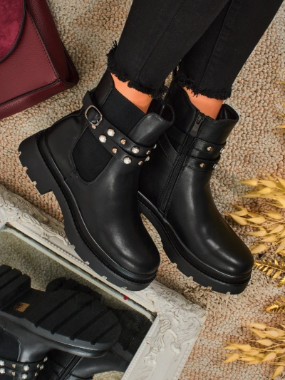 Високи дамски еко кожени боти Pearl Mist