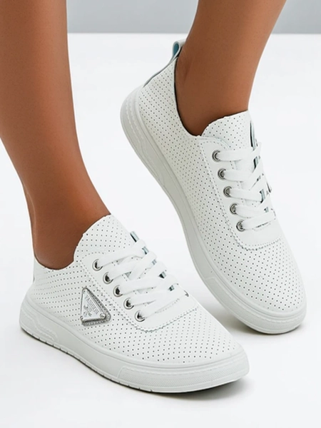 Роялфешън Дамски спортни обувки с връзки с принт Фенни