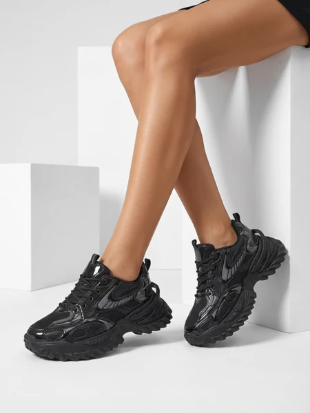 Royalfashion Жени Лакирани Кецове Leysi