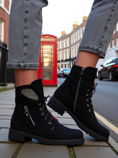 Royalfashion Жени обувки до глезена работнически Volio