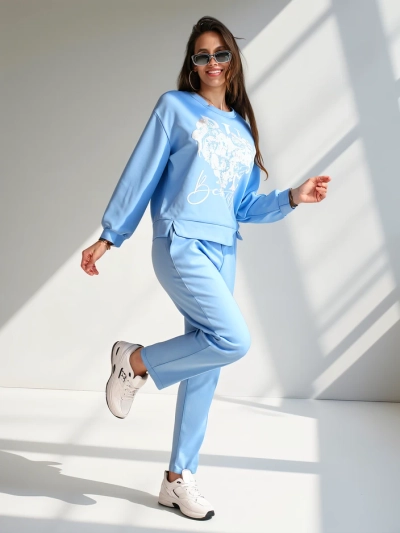 Royalfashion Женски комплект от вискоза с принт