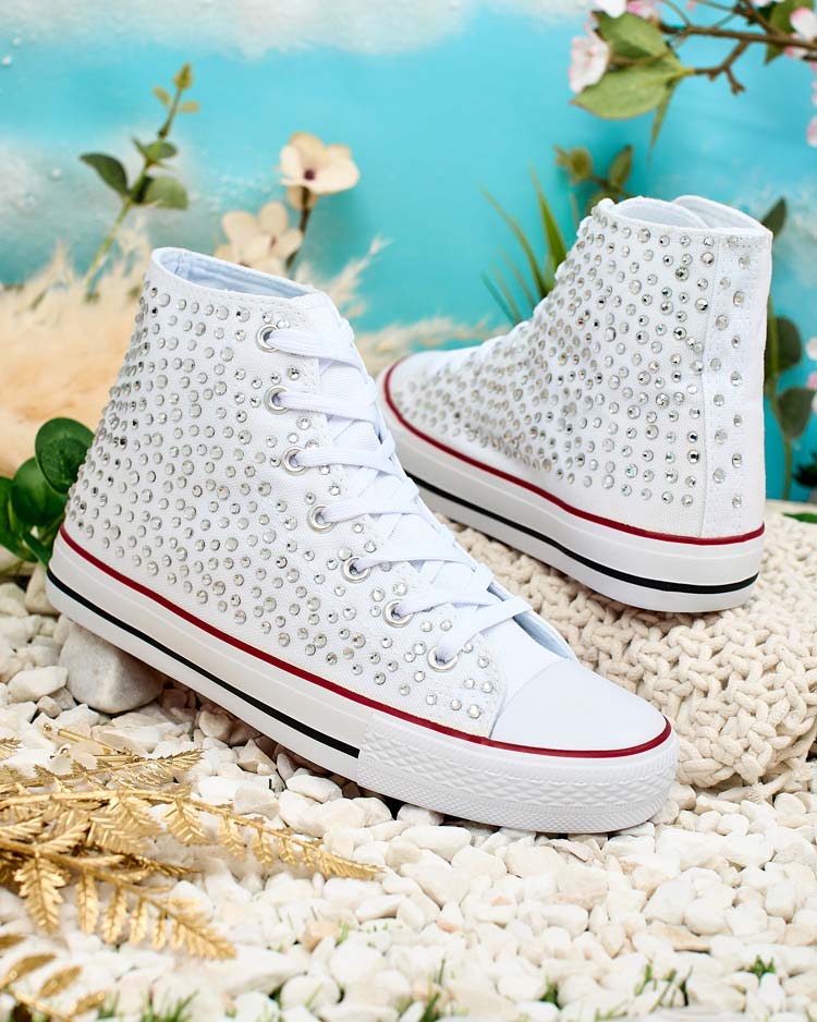 Royalfashion Дамски кецове с пайети Shis