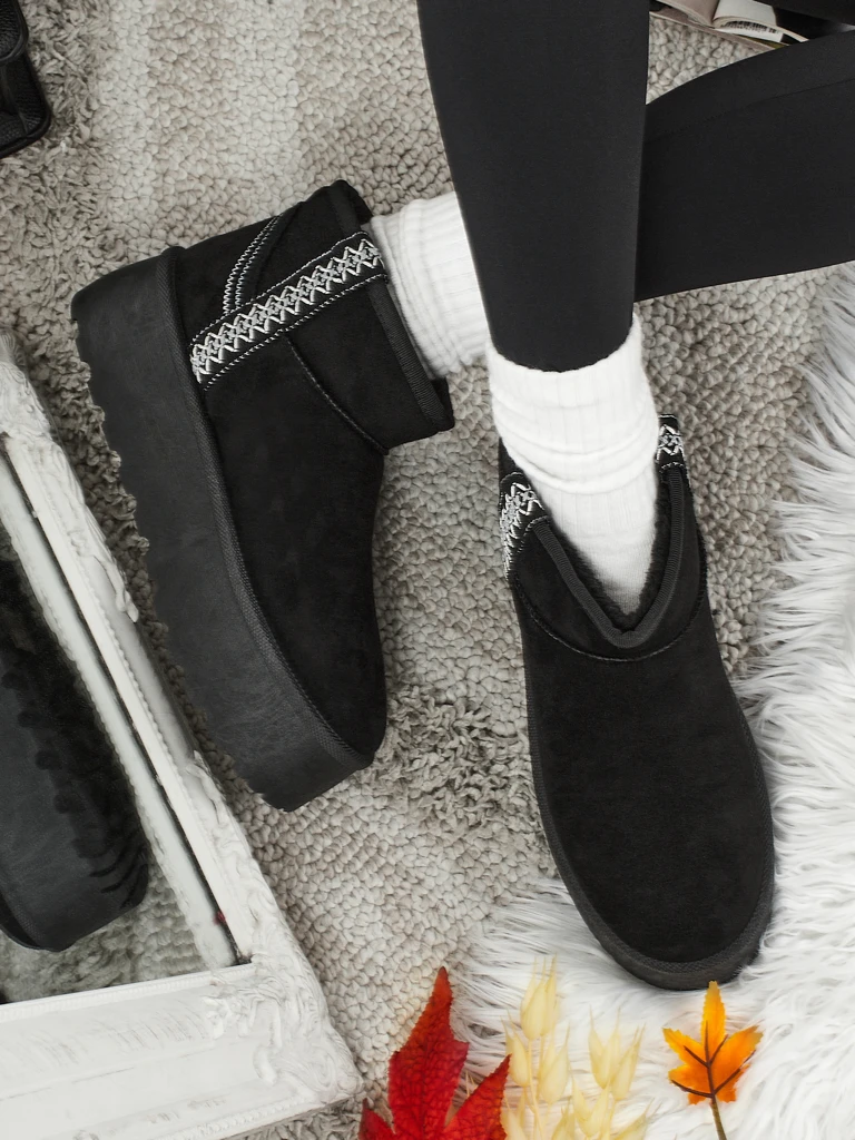 Къси дамски боти а'ла сноубутс Althea