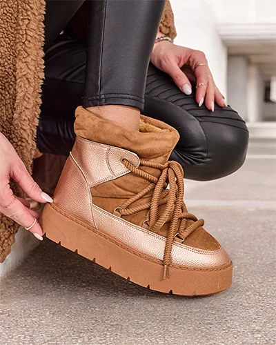 Дамски боти за сняг с връзки Royalfashion Iniuc