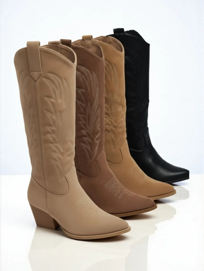 Дамски ботуши тип каубойки Marivelle