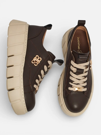 Спортни дамски маратонки от естествена кожа Taures