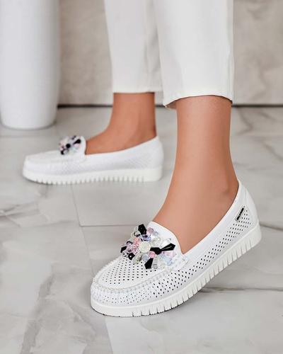 Royalfashion Дамски ажурни мокасини с мъниста Nasfali