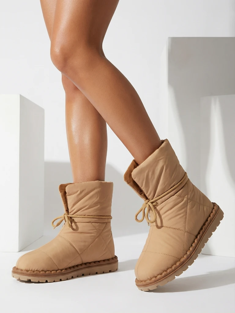 Royalfashion Дамски ботуши за сняг в кафяво Nevonsis