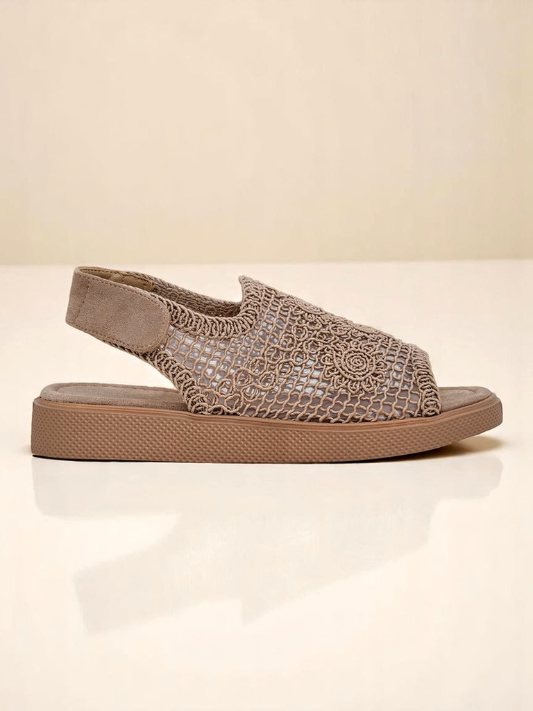 Royalfashion дамски ажурни сандали Levay с горна част