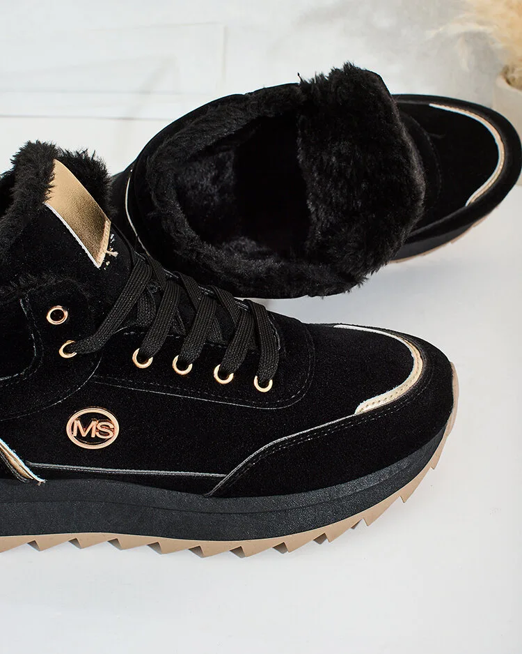 Royalfashion Затоплени дамски маратонки с кожа Casill