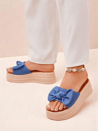 Royalfashion Дамски чехли на платформа Givan