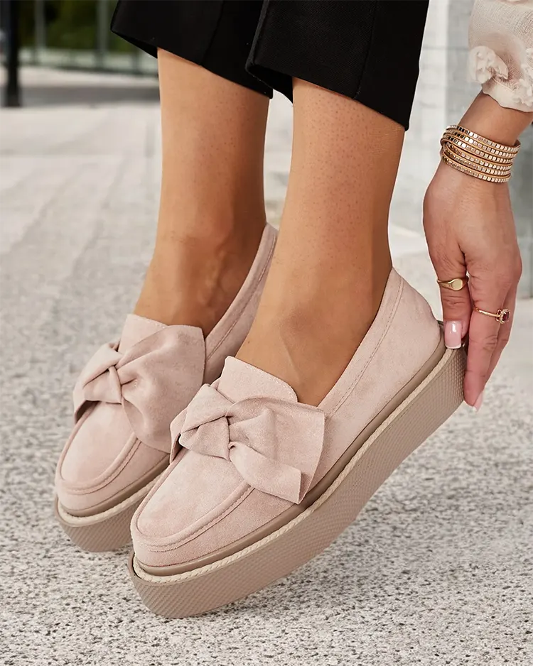 Royalfashion Дамски полуобувки с панделка Eriz