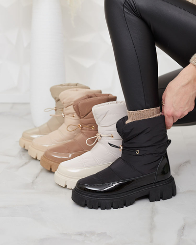 Royalfashion Дамски ботуши за сняг в светлокафяв цвят Sadella