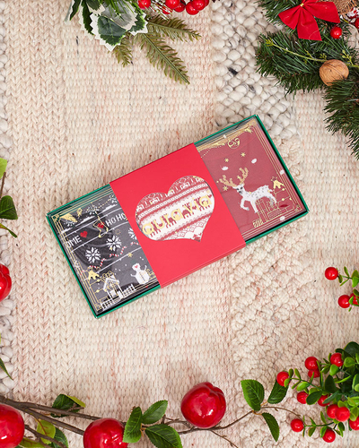 Royalfashion Коледни чорапи в кутия 3/пак