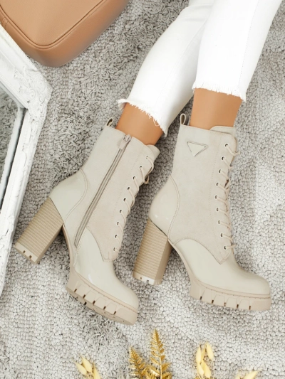 Дамски еко велурени боти на ток Event Bramble