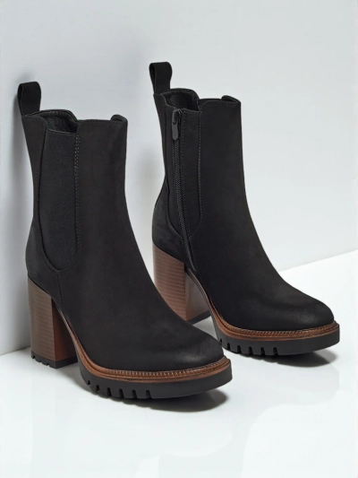 Дамски боти от еко велур на ток Soreya