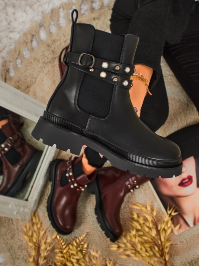 Високи дамски еко кожени боти Pearl Mist