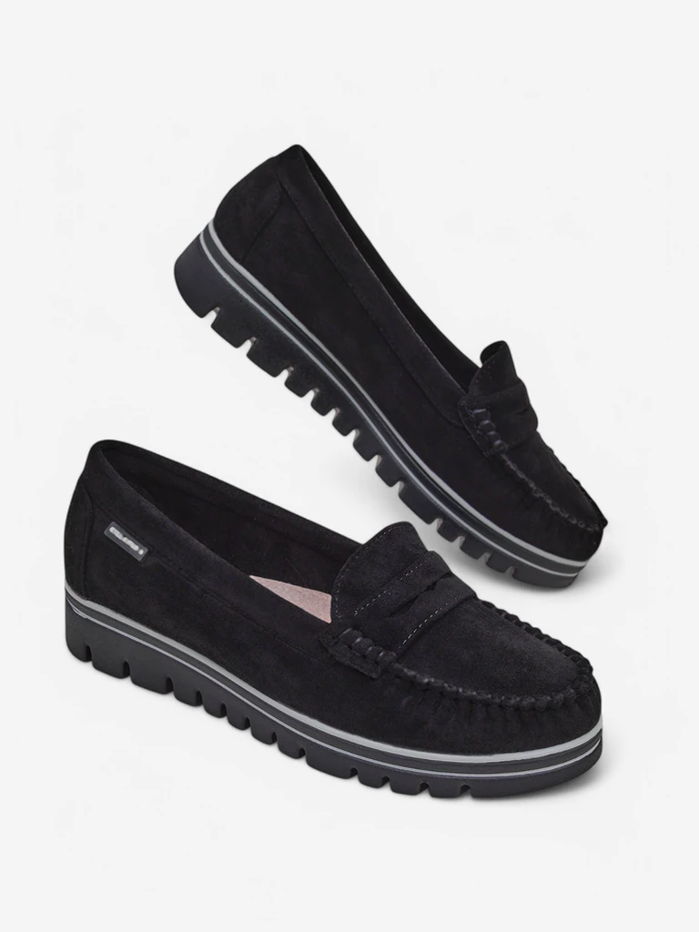 Sabella Черни Мокасини от Еко кожа