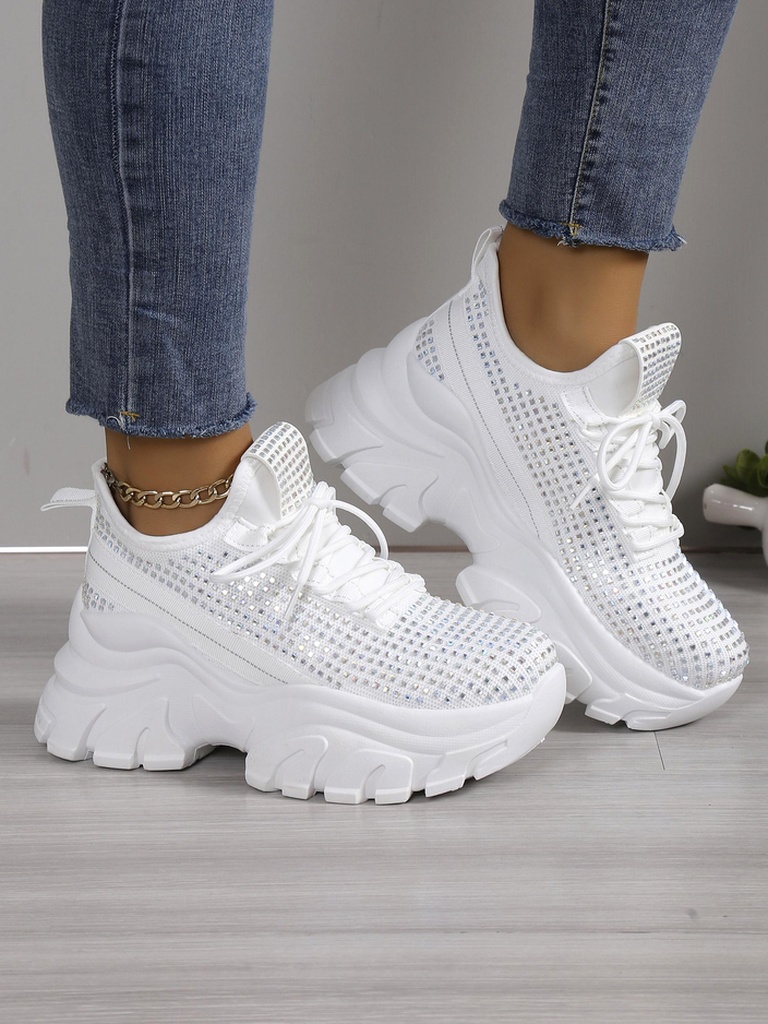 Royalfashion дамски спортни маратонки с кристали Blysco