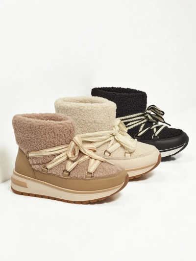 Дамски боти тип снегоходки с пух Verruna