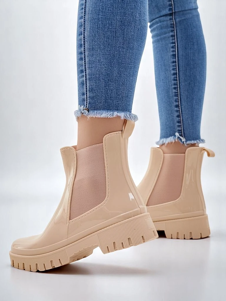 Royalfashion Лакирани дамски дъждовни обувки EriEri