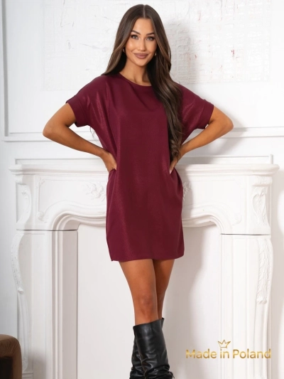 Проста дамска къса рокля Lady Time