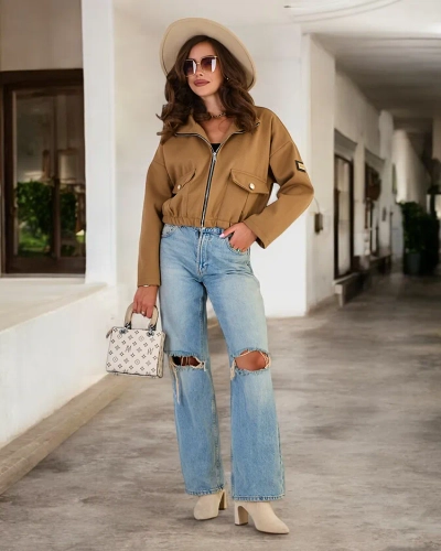 Royalfashion Дамско яке тип "бомбър"