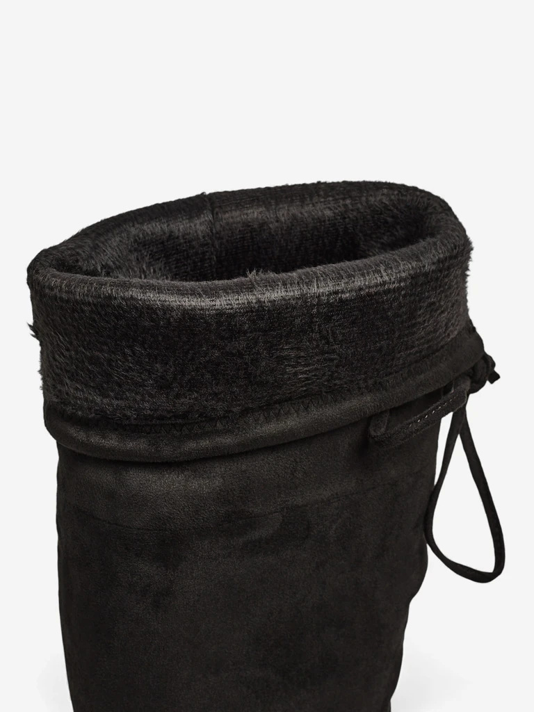 Дамски велурени еко ботуши над коляното на ток Eldirros