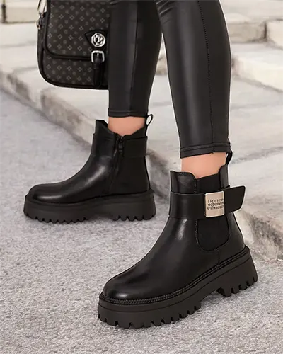 Royalfashion Дамски ботуши Dobi от еко кожа