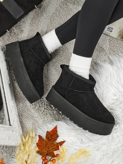 Къси дамски боти а ла сноубутс Vespera