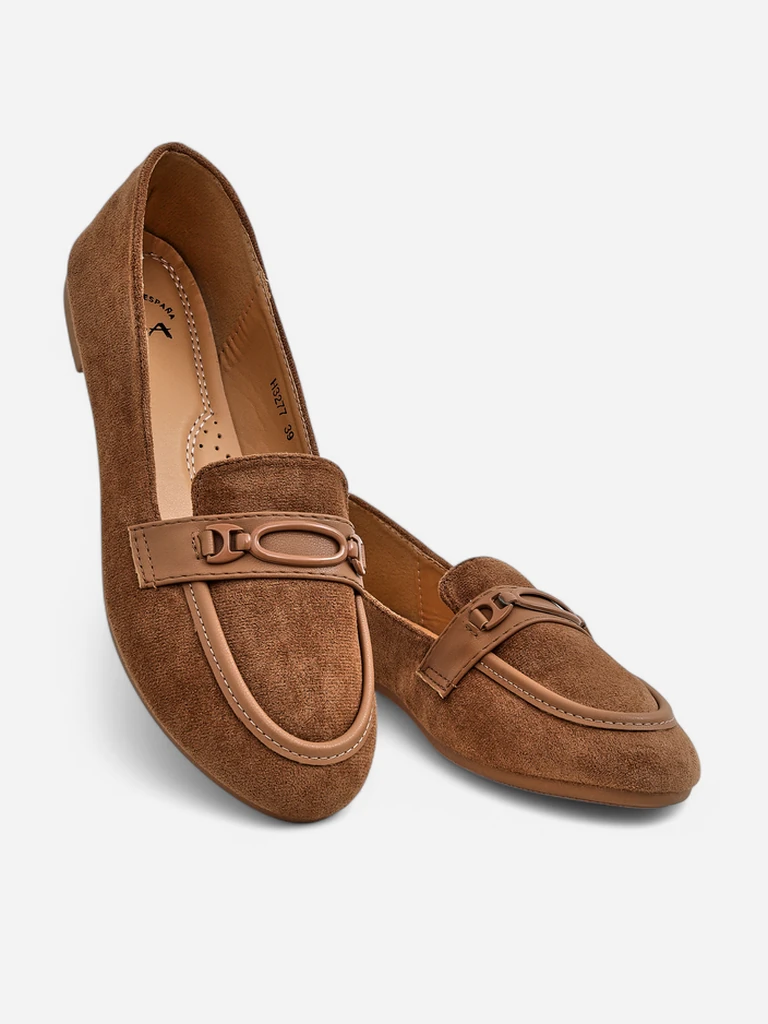 Royalfashion Женски лофери от еко велур Zammei