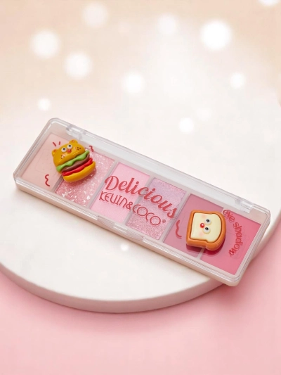 Кевин и Коко Палитра 6 сенки за очи с брокат Вкусно