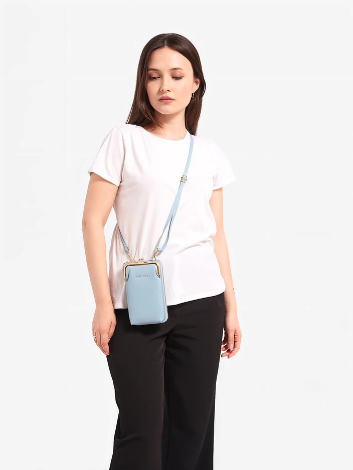 Royalfashion Многофункционална дамска чанта с портмоне на презрамка